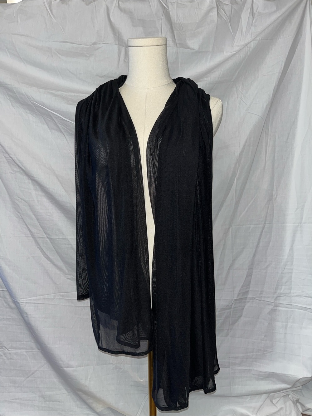 Shapermint Black Sheer Lightweight Scarf Wrap